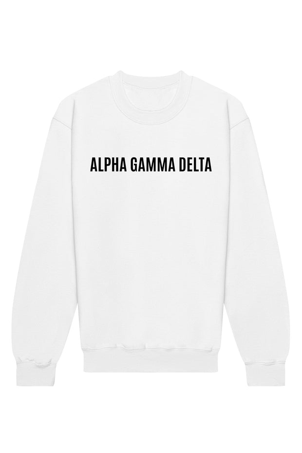 Alpha Gamma Delta Warped Crewneck Sweatshirt